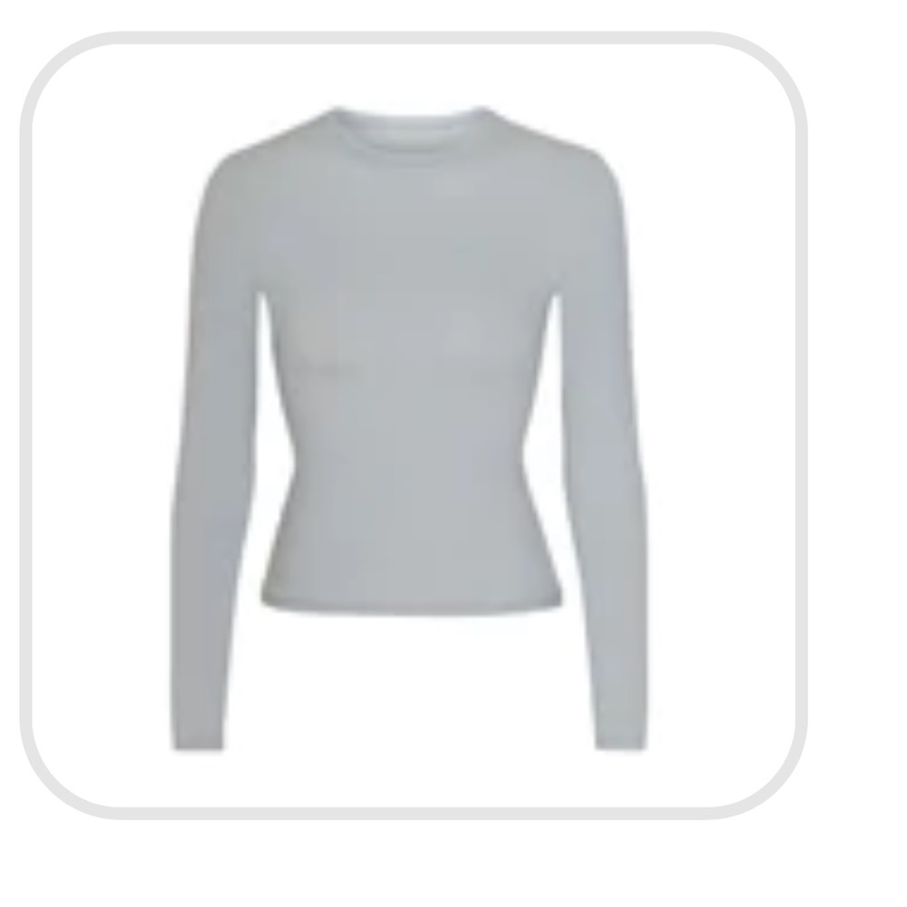 Skims size large long sleeve T in the color moonstone